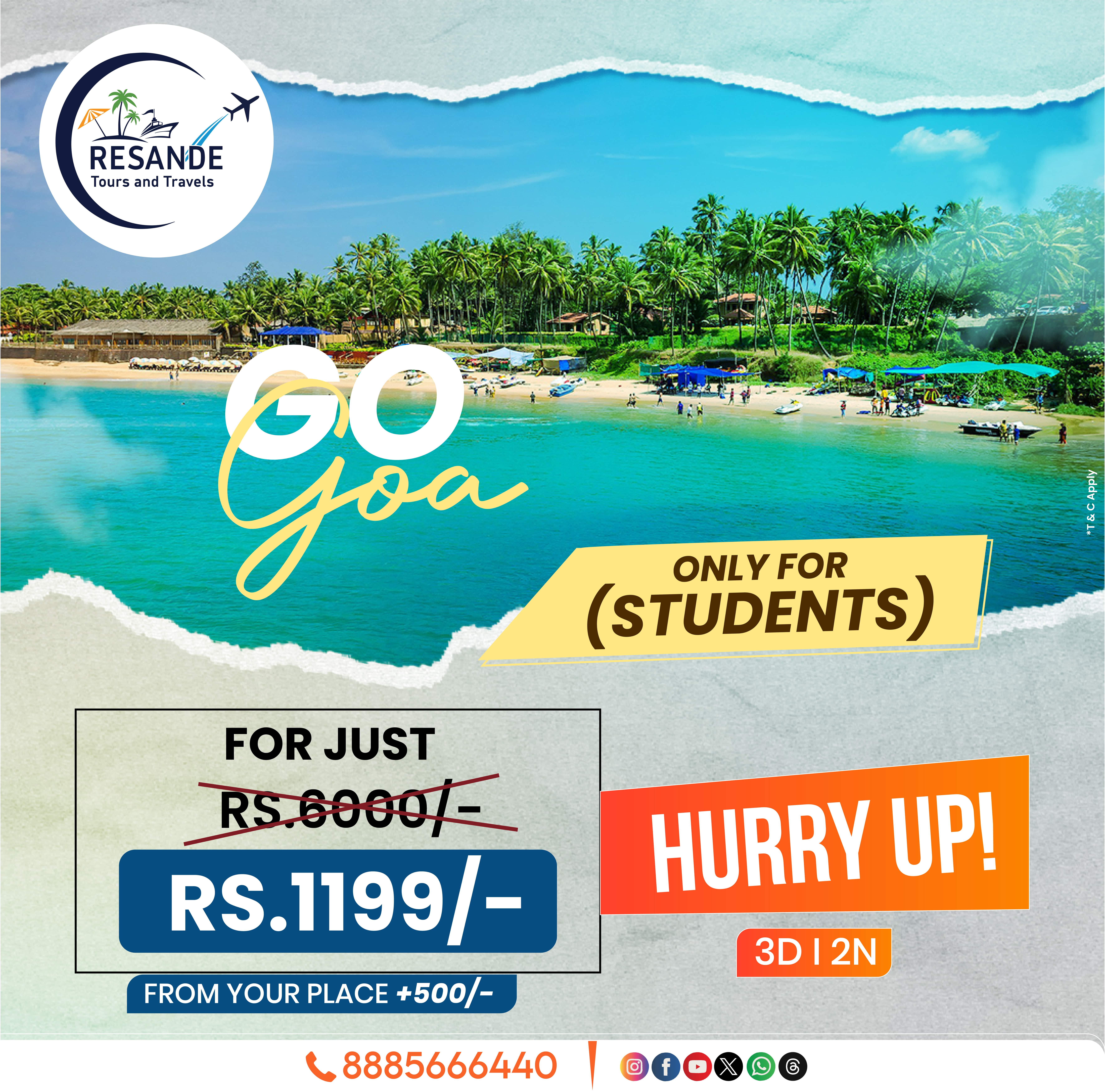 Goa - Students || 2N 3D